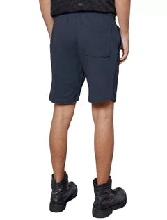 Bermuda John John Masculina Moletom New Basic Print Azul Médio