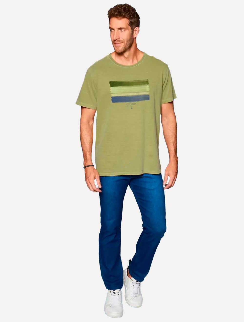 Camiseta Reserva Masculina Regular Brushed Verde
