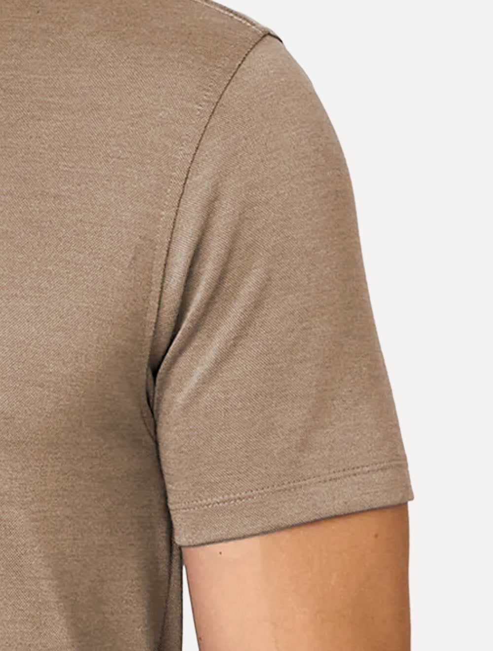Camiseta Dudalina Masculina Regular Binada Friso Cáqui