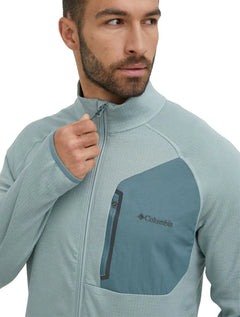 Jaqueta Columbia Masculina Triple Canyon Full Zip Verde Claro
