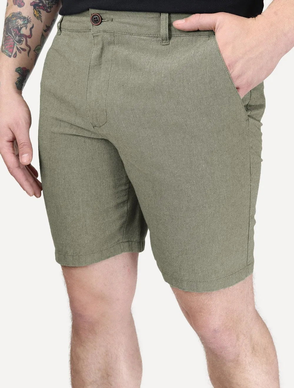 Bermuda Aramis Masculina Chino Oxford Verde Militar