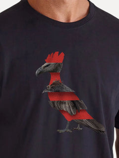 Camiseta Reserva Masculina Estampada Pica Pau Urubu Preta