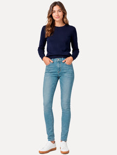 Calça Levis Jeans Feminina 721 Skinny High Rise Azul Claro