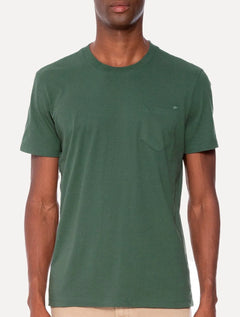 Camiseta Ellus Cotton Fine Easa Pocket Classic Verde Escuro