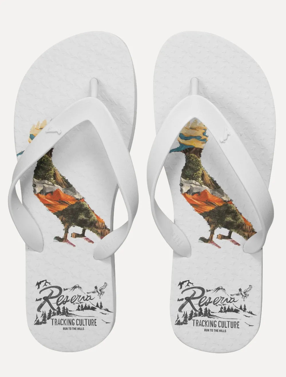 Chinelo Reserva Masculino Woodpecker Camp Branco