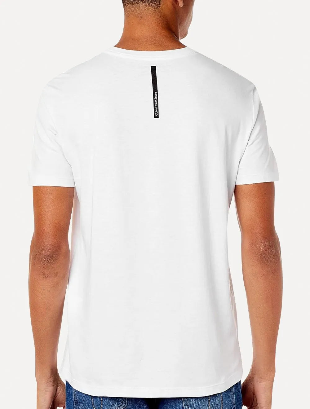 Camiseta Calvin Klein Jeans Masculina Self Expression Branca