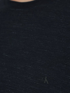 Camiseta Calvin Klein Jeans Masculina Piquet Núvola Azul Marinho