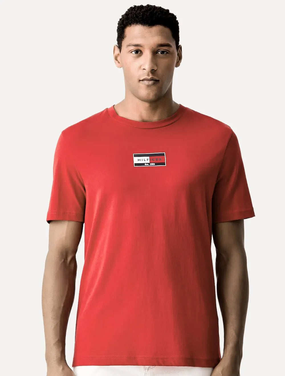 Camiseta Tommy Hilfiger Masculina Flag Small Box Vermelha