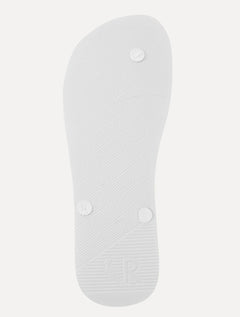 Chinelo Reserva Masculino Retrô Logo Branco