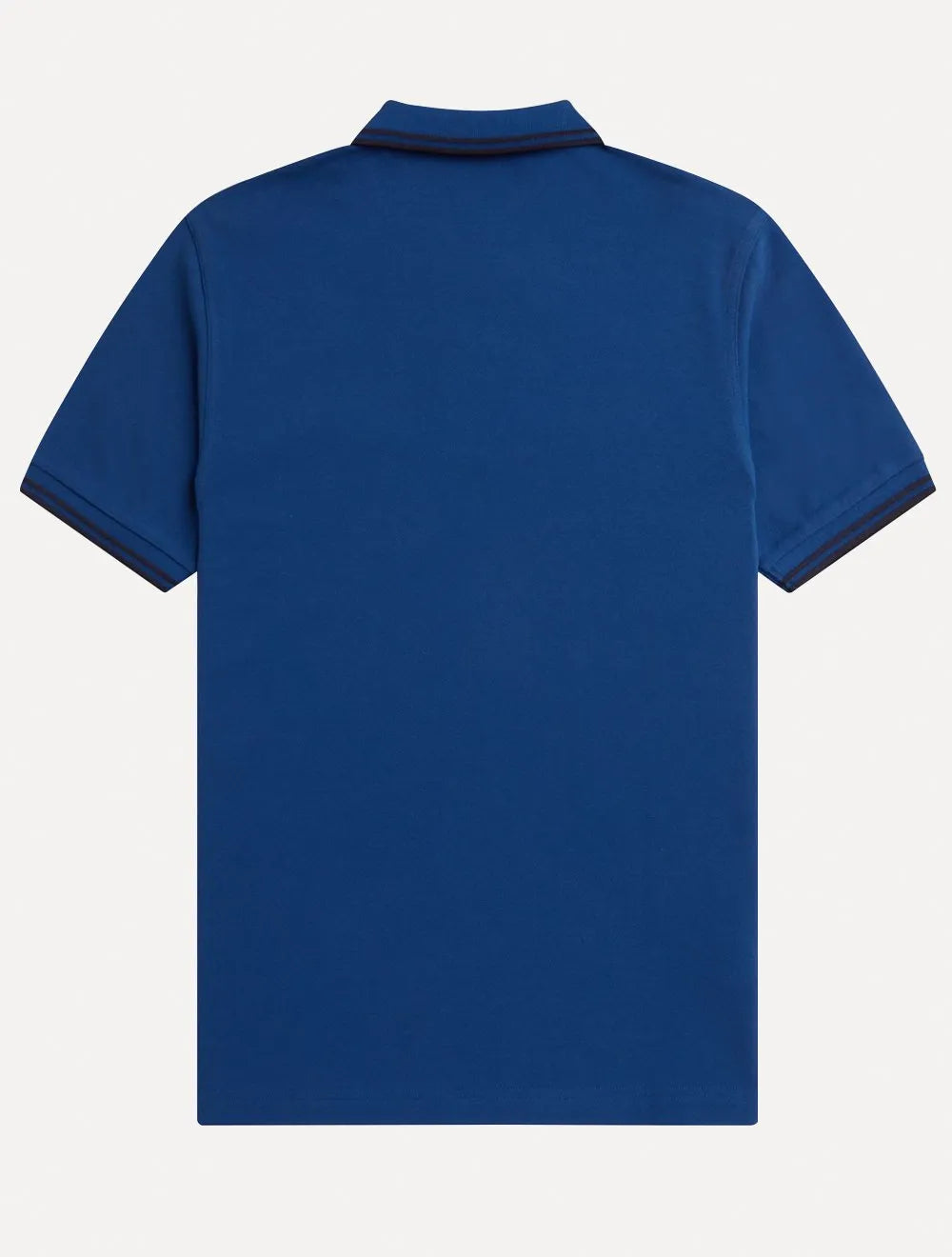 Polo Fred Perry Masculina Piquet Regular Black Twin Tipped Azul
