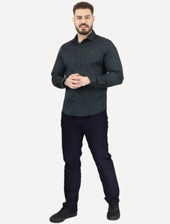 Camisa Calvin Klein Jeans Slim Fit New CKJ Logo Azul Marinho