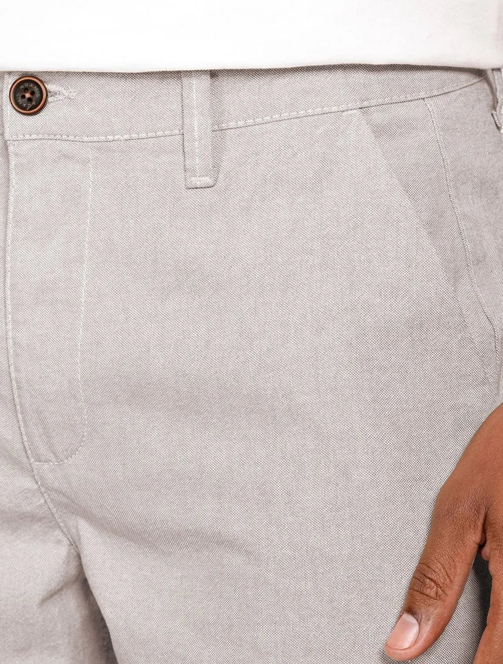 Bermuda Aramis Masculina Alfaiataria Textura Marrom Mescla