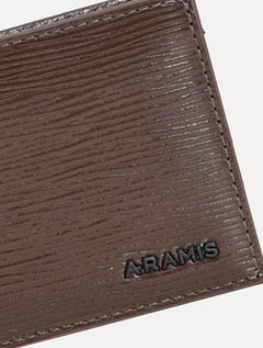 Carteira Aramis Masculina Couro Contact Safe Marrom Café