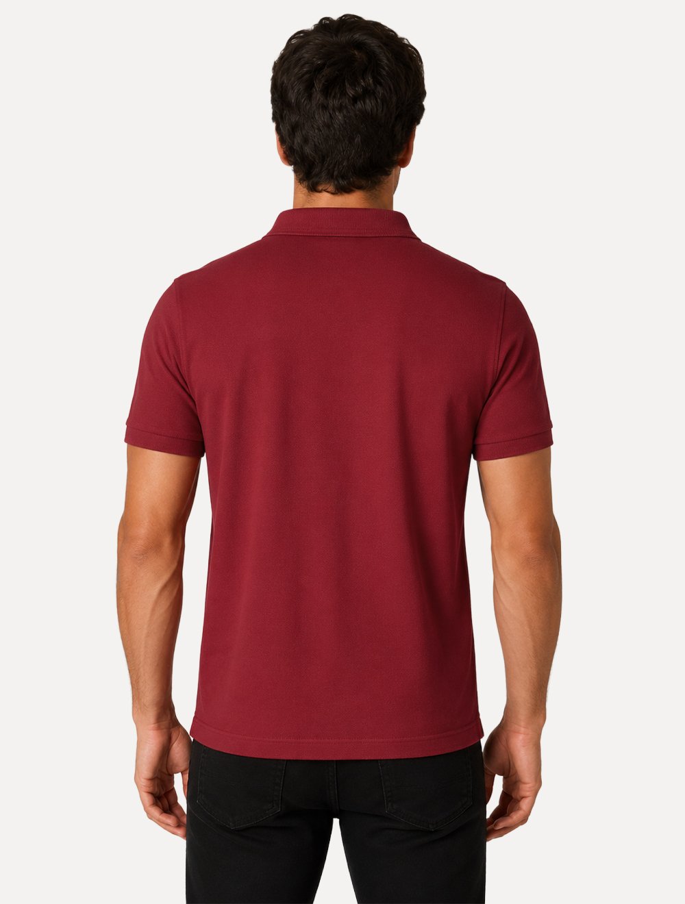 Polo John John Masculina Slim Fit HIgh Mono Vermelho Médio