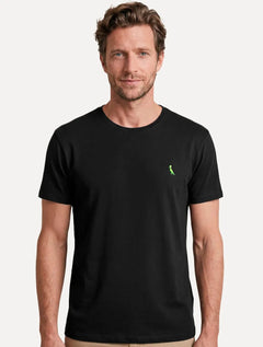Camiseta Reserva Masculina Basic Green Woodpecker Preta