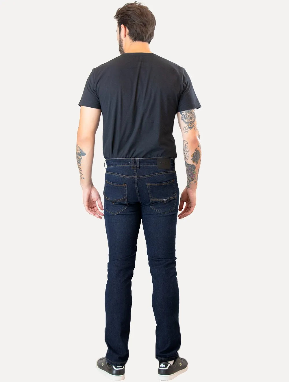 Calça Guess Jeans Masculina Tag Slim Straight Stoned Escura