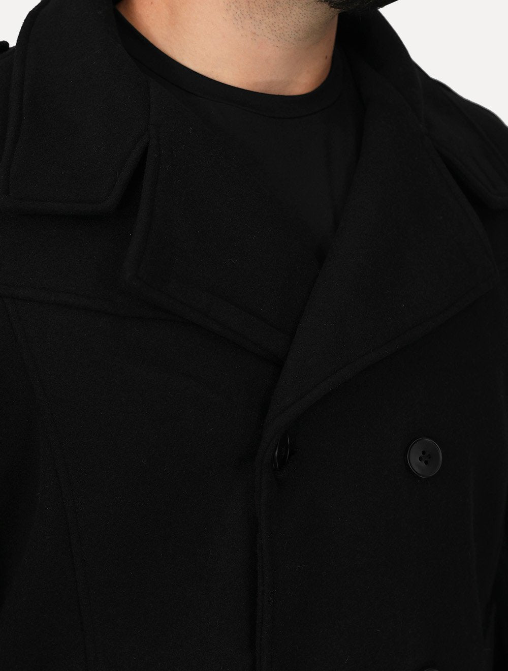 Casaco Dixen Fechamento Duplo Blazer Preto