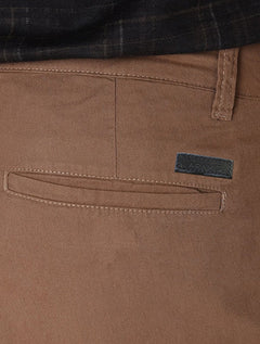 Bermuda Aramis Masculina Sarja Chino Cós Chambray Caqui