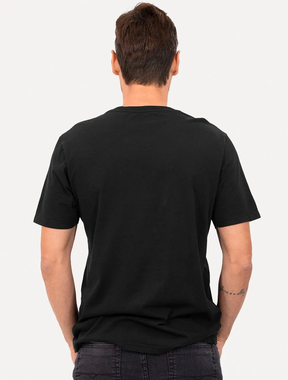 Camiseta Ellus Masculina Cotton Fine Easa Paint Preta
