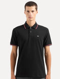 Polo Empório Armani Masculina Essential Friso Preta