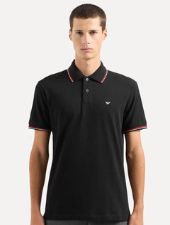 Polo Empório Armani Masculina Essential Friso Preta