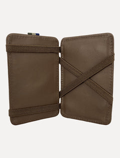 Carteira Reserva Masculina Couro Neutral Mágica Marrom
