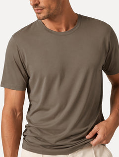 Camiseta K&J Black Travel Pack Tech Modal Marrom Claro