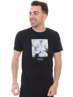 Camiseta Calvin Klein Jeans Masculina Tropical Paradise Preta