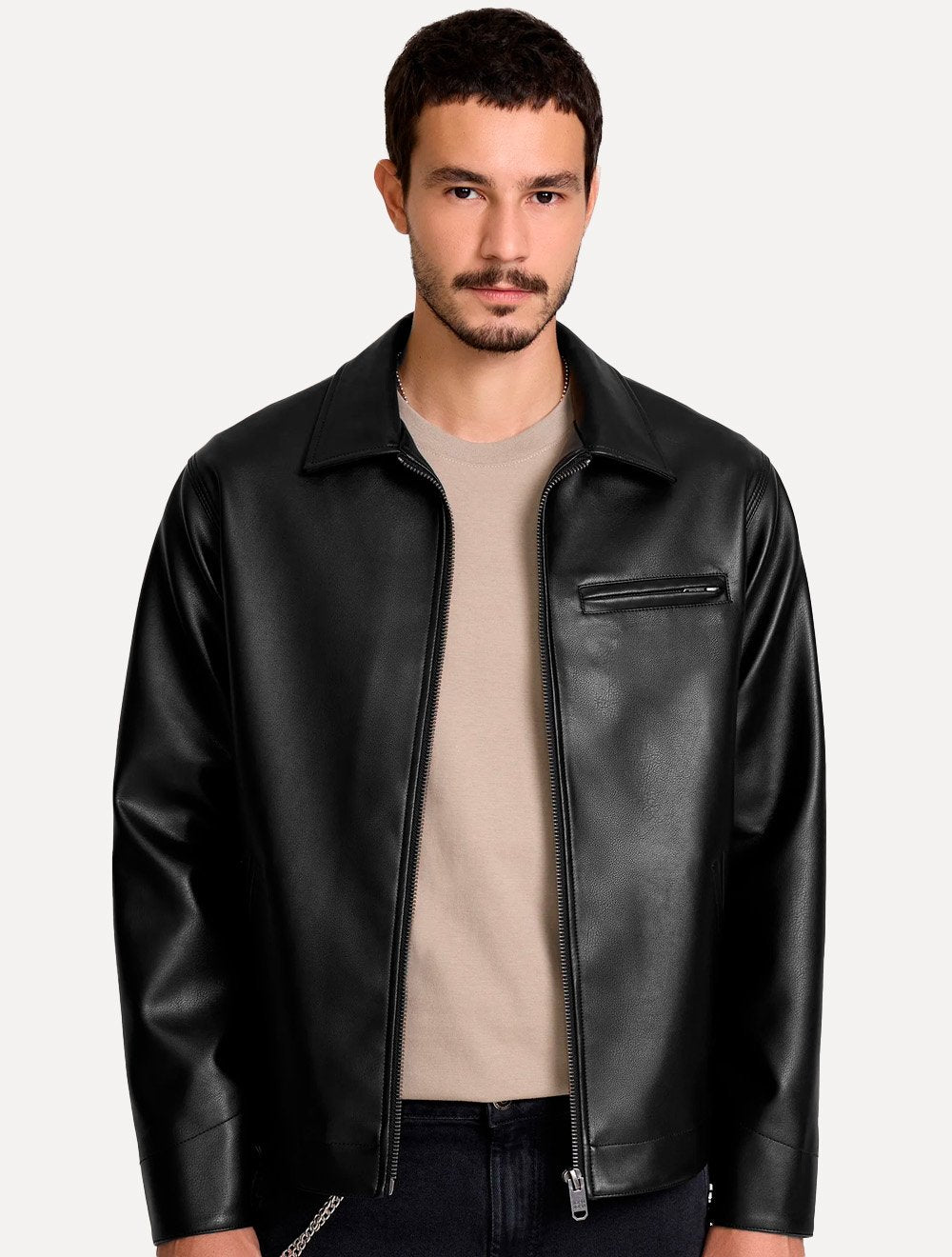 Jaqueta John John Masculina Justa Lumiere Preta