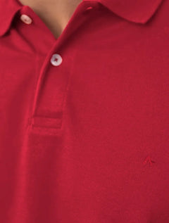 Polo Aramis Masculina Basic Piquet Vermelho