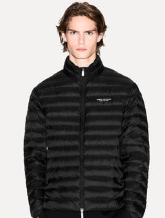 Jaqueta Armani Exchange Masculina Nylon Acolchoada Preta