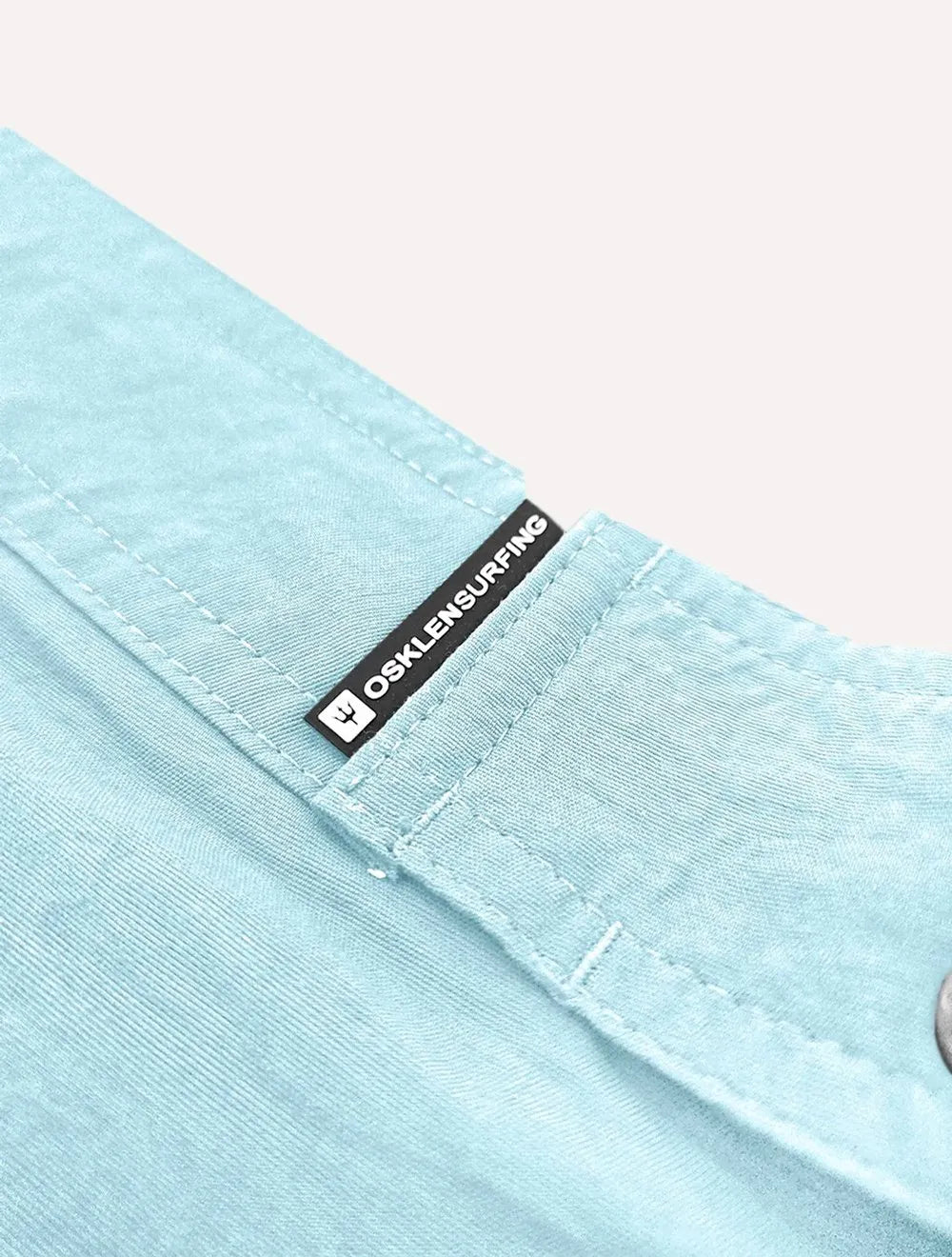Bermuda Osklen Masculina Beachwear Logo Old Srfng Azul Claro