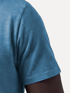 Camiseta Reserva Masculina Carimbo Gaze Stoned Azul Claro