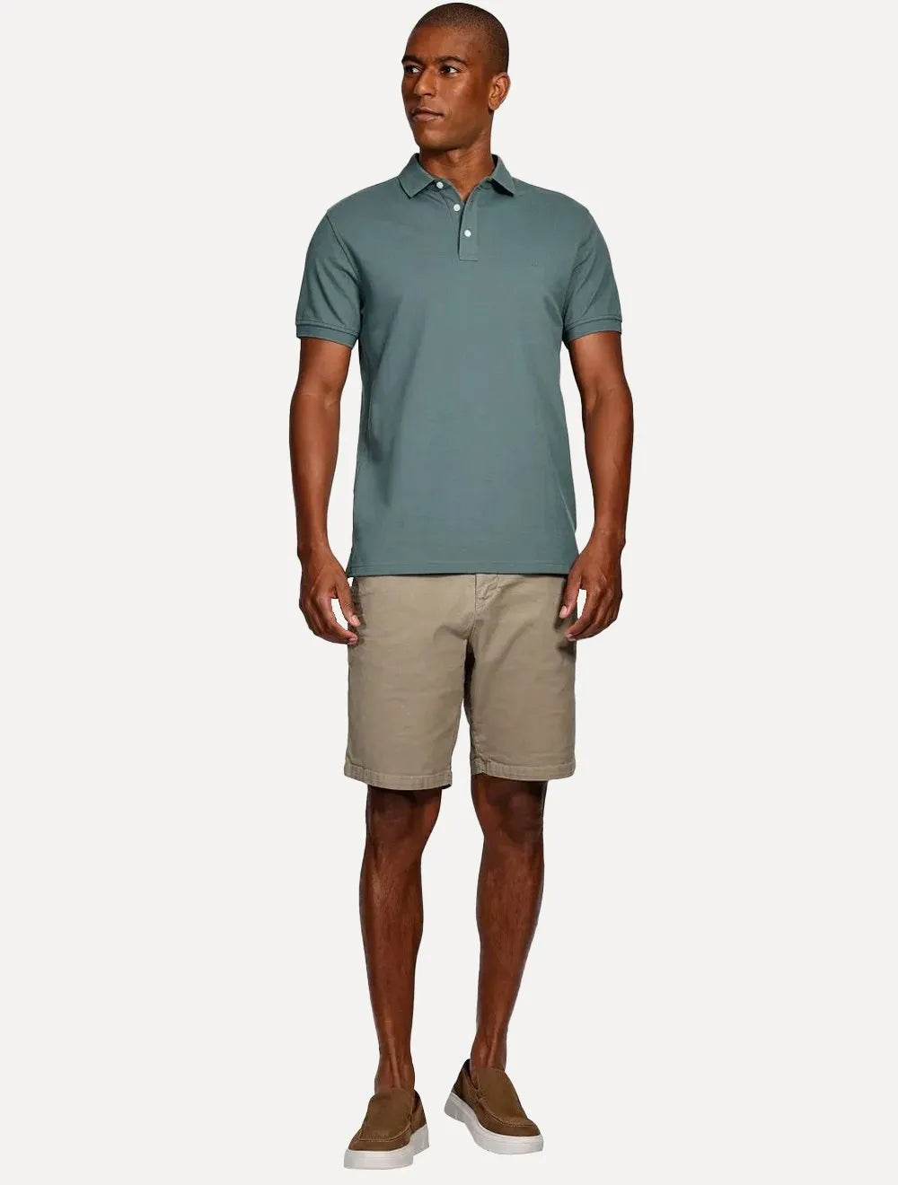 Bermuda Aramis Masculina Flame Texture Marrom Claro
