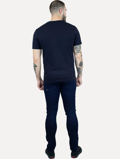 Camiseta John John Masculina JJ Basic Logo Rusty Azul Marinho