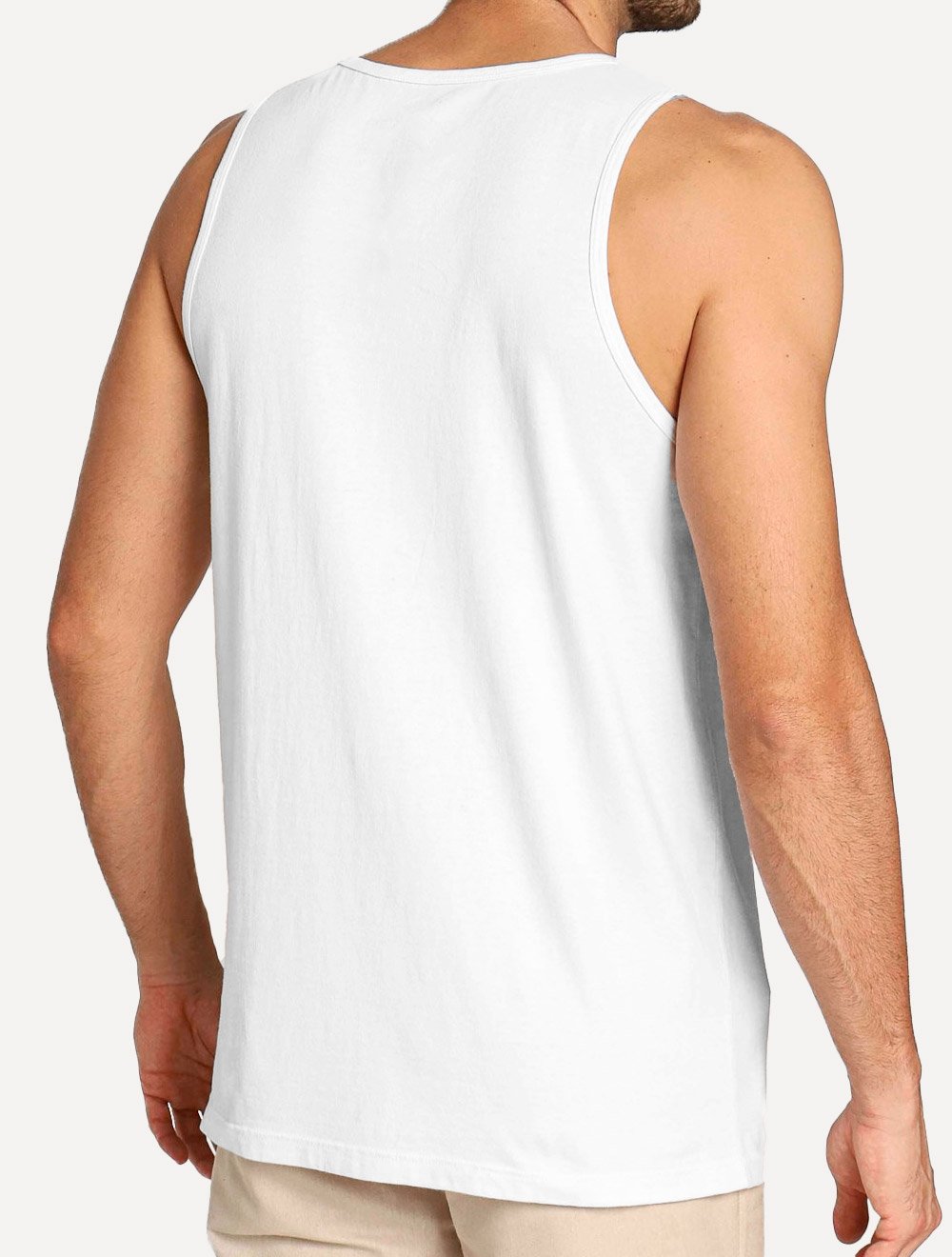 Regata Calvin Klein Swimwear Masculina Classic Branca