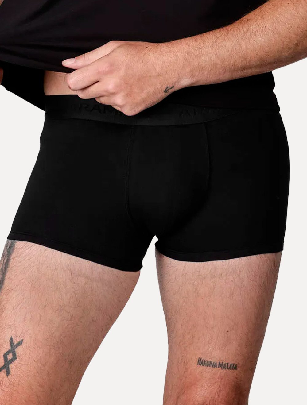 Cuecas Aramis Neo Boxer Cotton Mescla/ Preta/ Branca Pack 3UN