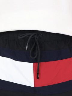 Short Tommy Hilfiger Medium Drawstring Colourblock Preto