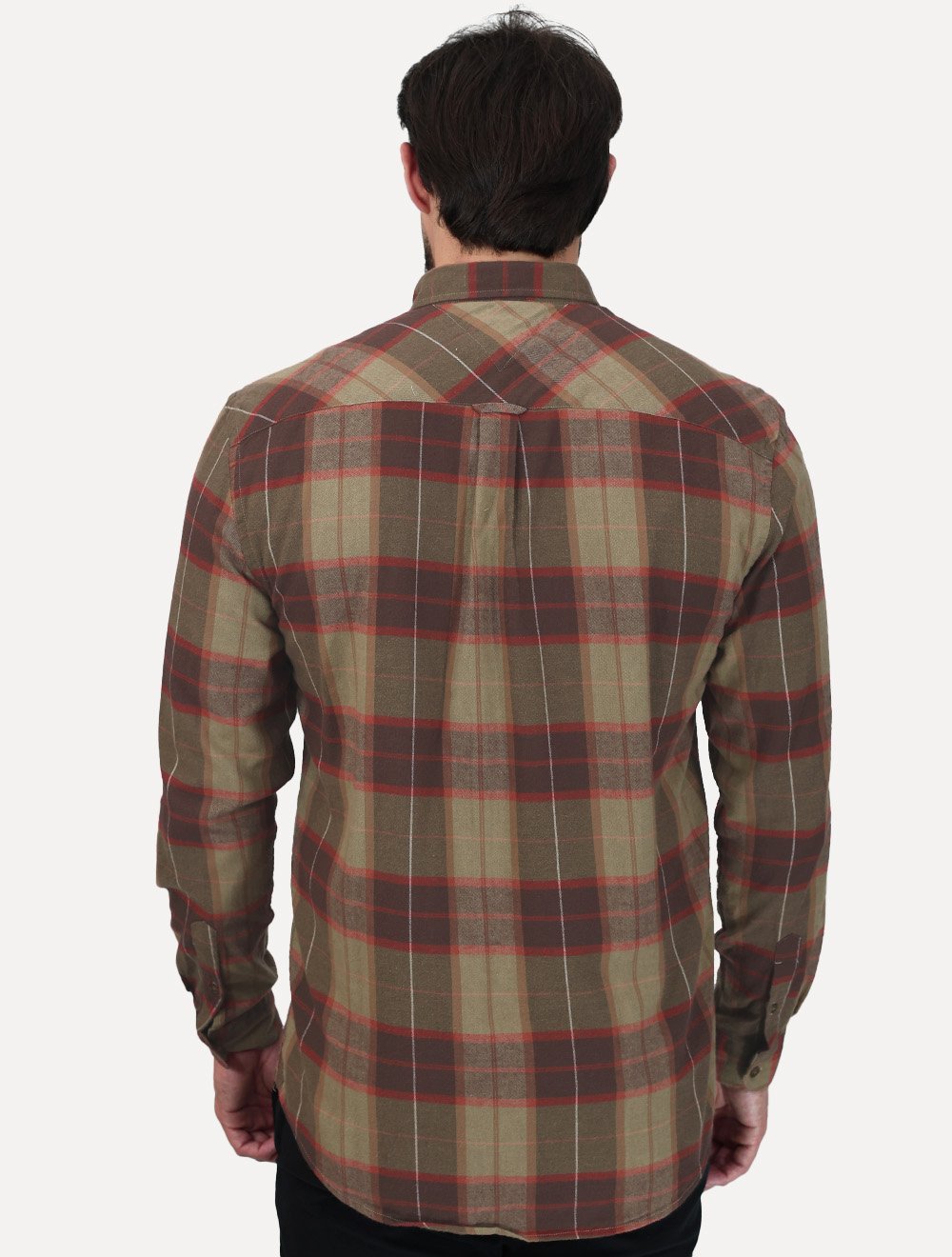 Camisa Tommy Jeans Masculina Regular Xadrez Flannel Check Marrom