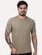 Camiseta Calvin Klein Jeans Masculina Light New Logo Cáqui Médio