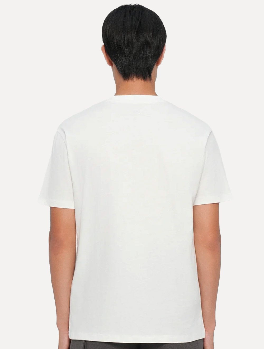 Camiseta Armani Exchange Masculina Regular Embroidery AX Logo Off White