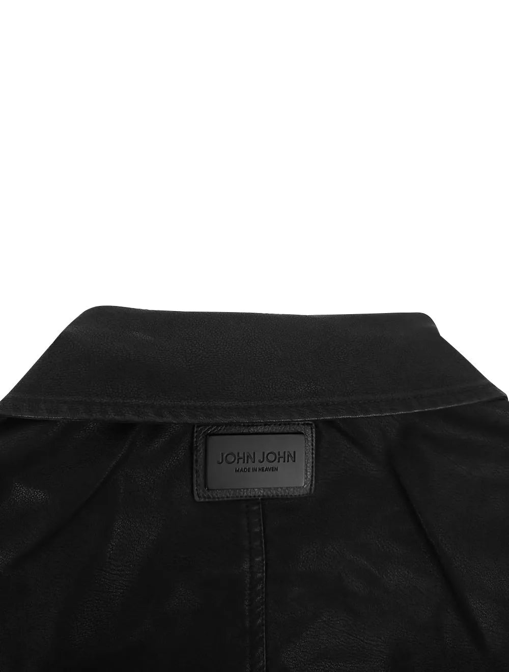 Jaqueta John John Masculina Couro Sherpa Bill Preta