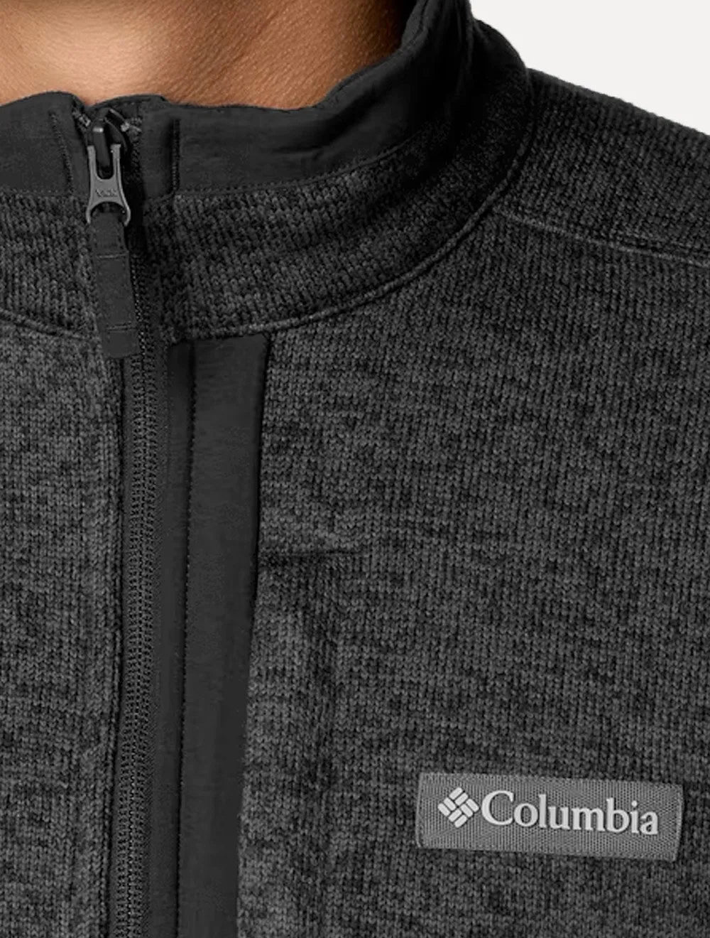 Jaqueta Columbia Masculina Fleece Sweather Weather Full Zip Preto