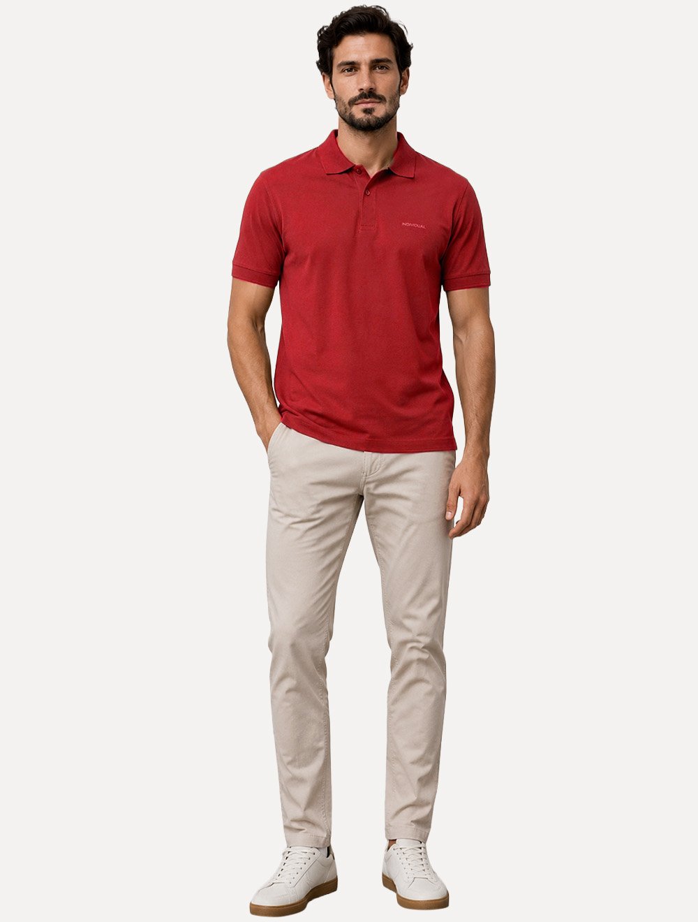 Polo Individual Masculina Comfort Pima Soft Touch Vermelho