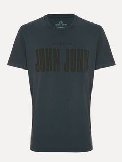 Camiseta John John Masculina Regular Fit Old West Grafit Cinza Escuro