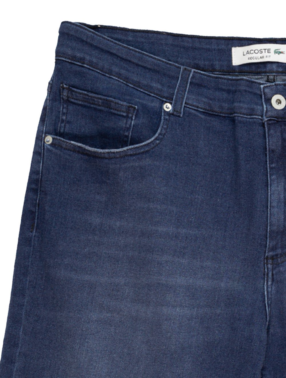 Bermuda Lacoste Jeans Masculina Slim Stretch Azul Escuro