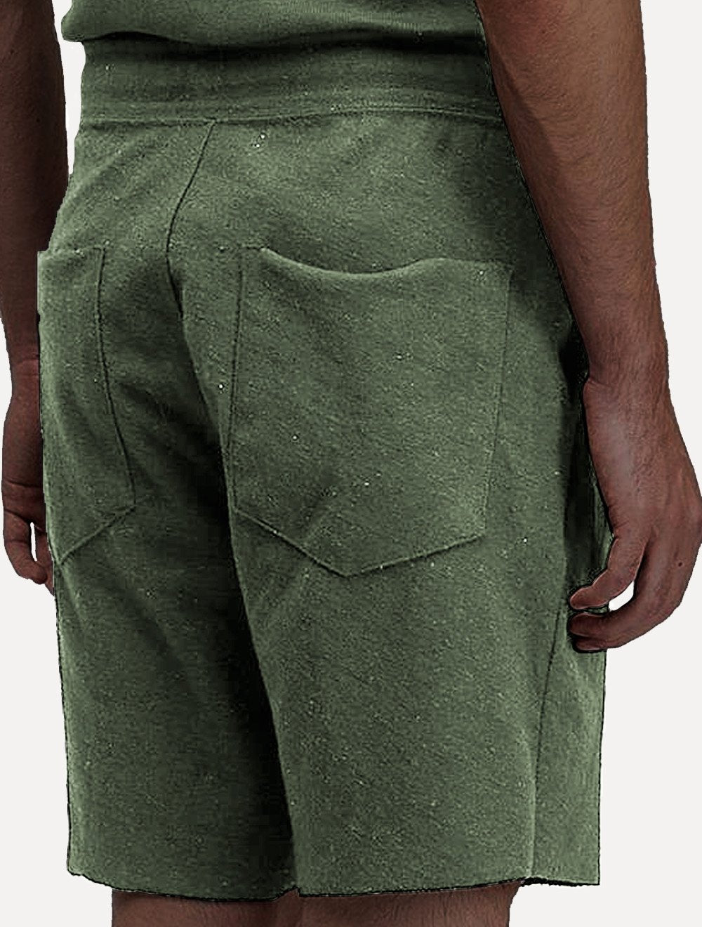 Bermuda Osklen Masculina Moletom Rustic E-Basics Verde Militar