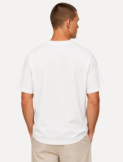 Camiseta Tommy Hilfiger Masculina Flag Relaxed Fit Branco