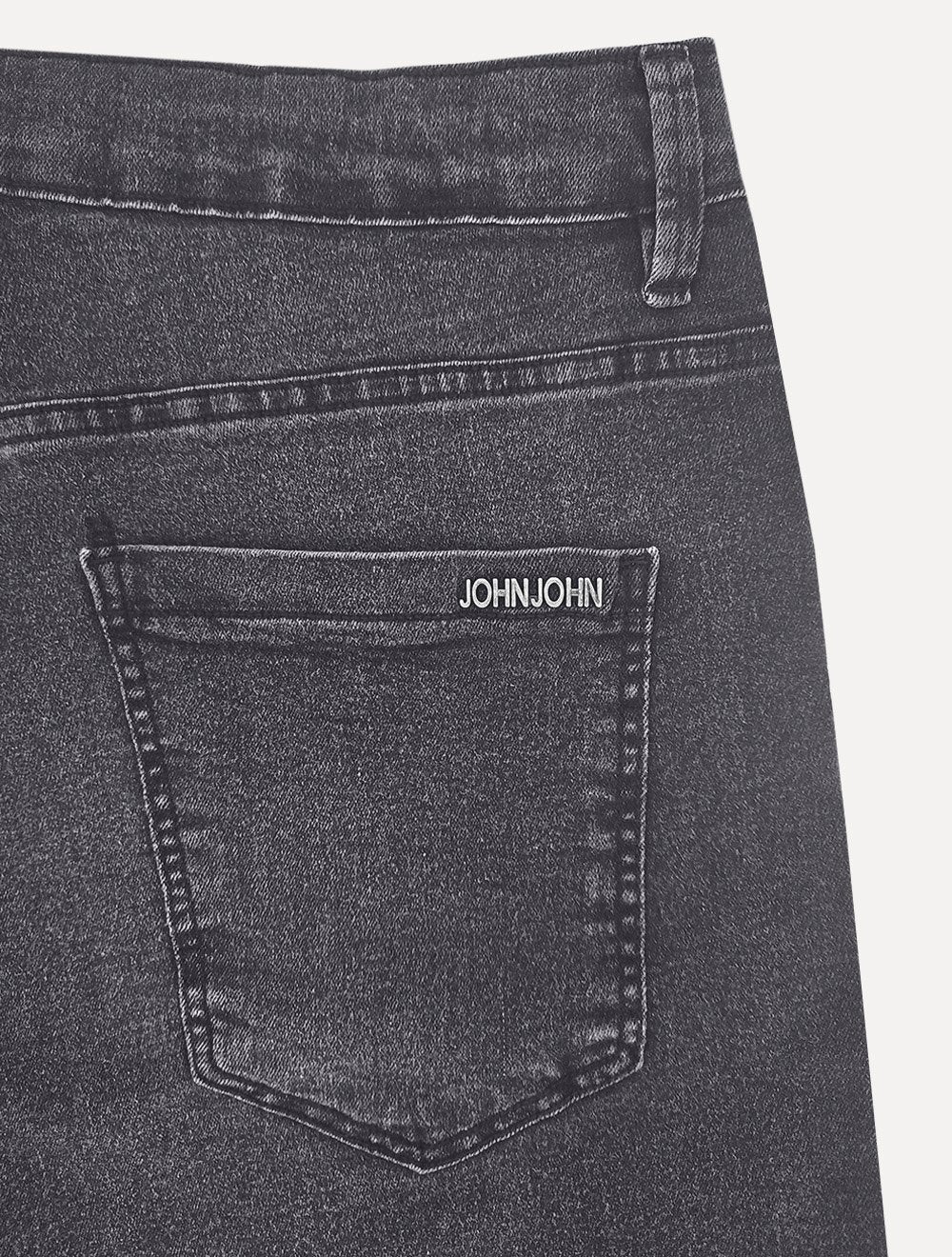 Bermuda John John Jeans Classic Leader Stoned Preta