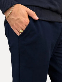 Calça King & Joe Masculina Moletom Comfort Azul Marinho